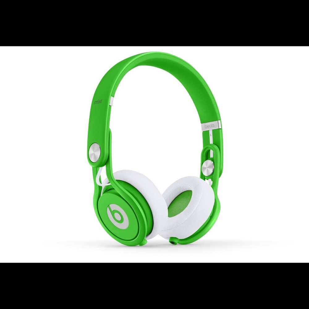 BEATS MIXR LIME GREEN ON-EAR HEADPHONES